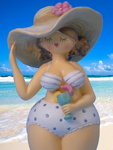 Pommerntraum ® | mollige Maritime Badenixe Strandnixe Badelady Lady Dame Rubensfigur Nana - Hommage an Niki de Saint Phalle (Lilly)