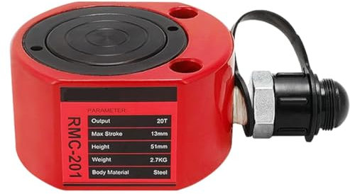 Vérin hydraulique - Cylindre de vérin ultra-fin à simple effet pour levage industriel, capacité 5-100T, course 7-20 mm - Cric de levage hydraulique