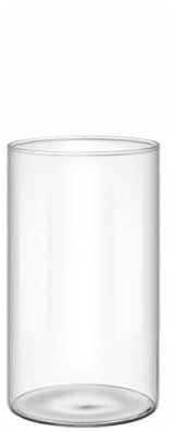 DAYnagh Vase Cylindrique en Verre Photophore Bougeoir - Vase Transparent Haut pour Bougie Décoration Centre de Table Mariage Decoration Maison Salon Anniversaire (∅6,5cm H:12cm)