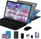 2024 Nouvelle Tablette 10 Pouces Android 14 avec 20Go RAM + 128Go ROM (1To TF Extensible), 5G WiFi, 8Cœurs,WiFi 6, GMS Certified Widevine L1, Tablette Tactile avec Etui| Clavier| Souris -Bleu