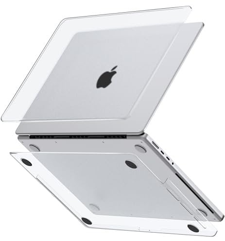 GPXIIZ Hülle Kompatibel mit MacBook Pro 14 Zoll M4 M3 M2 M1 Pro/Max Schutzhülle 2024-2021 A3112 A3185 A3401 A2918 A2992 A2779 A2442, Ultradünne Hartschale Snap Case Cover 14,2, Matt Transparent