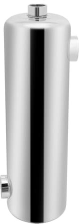 RainWeel Schwimmbad-Wärmetauscher Edelstahl Pool-Heizung 60 kW 200kBtu/h Maximaler Druck: 145 PSI Poolwärmetauscher Umgekehrter Auslass und Einlass 485 x 134 mm