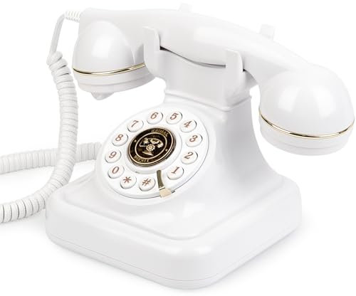 Sangyn Audio Gästebuch Hochzeit Telefon Audio Gästebuch Telefon mit Voicemail, Unterstützen Sie Individuelle Audio-Nachrichten, Hochzeitstelefon für Partys Hochzeiten Geburtstage Geständnisse, Weiß