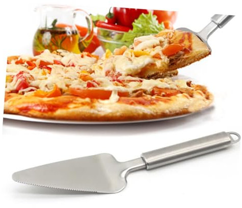 TOPBATHY Pizza- Tortenheber Kuchenkruste Pasteten Kuchenschaufel Backschaufel Backspatel Kuchenschneider Pizza-Server Pizzaspatel Tortenspatel-Server Spachtel Silver