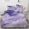 Maohryzed Bettwäsche 135x200cm 2 Teilig Lila Marmor Bettwäsche-Set, Mikrofaser Modern Luxus Bettbezug Wendebettwäsche 1 Kissenbezüge 80x80 cm mit Reißverschluss