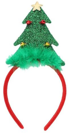 Macute Christmas Tree Headband for Women, Christmas Headbands (Christmas Tree C, Universal)