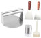 Cabilock Spachtel Set Küche Und Grill Hochwertiger Edelstahl Burger Press Mit Spatel Bürste Und Gewürzflasche Grillzubehör Für Bbq Und Griddle Ideales Grillwerkzeug Set Für Fleischliebhaber