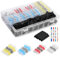 800 PCS Joint de Soudure Connecteur de Fil, Kits de Connecteurs à Souder, 5 Tailles de Cosse Thermoretractable Soudure, Bornes de fil Étanches Isolées pour Automobiles et Navires.