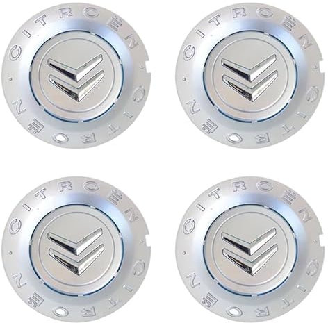 GPKFOLQM 4 pièces Cache Moyeu, pour Citroen C4 2007-2010 157mm Capuchon Central de Voiture éTanche Poussière Roue Centre de Jante Capuchons Accessoires de Voiture