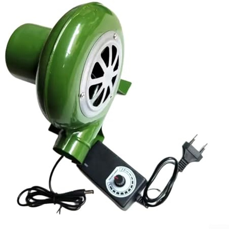 220V Gebläse Ventilator, Kaminventilator Gebläse Mit Variabler Drehzahl Elektrisch Mit Geschwindigkeitssteuerung, 2900 U/min Starker Luftstrom Für Grill, Schmiede Und Holzöfen(80W)