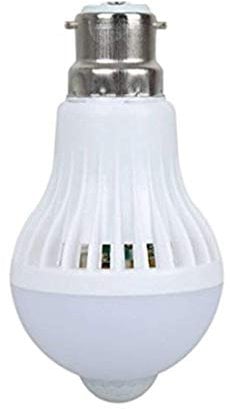 Scoolr B22 5W LED PIR Infrared Motion Sensor Bulb Auto Switch Night Light Energy Saving Light for Indoor Outdoor Porch Hallway Home Kitchen Stairs Night Light (B22 5W)