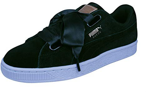 PUMA Femmes Suede Heart VR Formateurs Baskets De Sport, Noir/Rose Or/Icelandic, 41