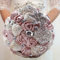 Zinsale Seta Lusso Shinny Fatto a Mano Strass Nuziale Bouquet da Sposa Diamante Tenendo Il Fiore (Oro)