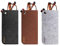EZESO Confezione da 3 custodie in feltro per occhiali da sole e occhiali da sole, custodia morbida da infilare, grigio chiaro + grigio scuro + marrone scuro, 7inch L* 3.3inch W