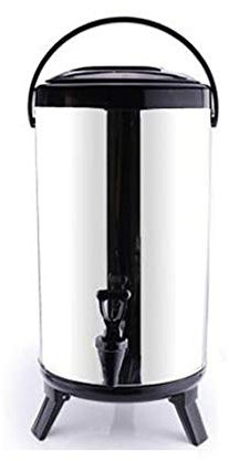 GHKWXUE Thermique Distributeur de Boissons Distributeur de Boissons Glace jus Lait Seau 8L / 10L / 12L Lait Froid Isolation Commerciale en Acier Inoxydable Seau Tea for Family Party Café