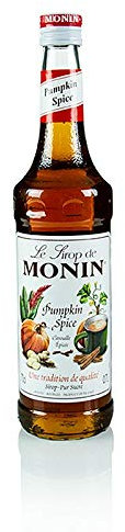 NV Pumpkin Spice Sirup, Sirup mit Kürbisgeschmack, 700 ml.