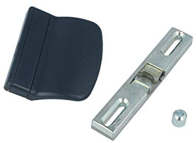 MS Beschläge Balkontür-Set Balkontürgriff Balkontürschnäpper mit Gegenstück Universalschnäpper Ziehgriff Terrassentürgriff Türgriff (Anthrazit - RAL7016)
