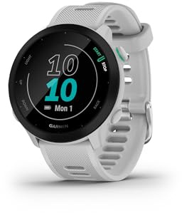 Garmin Forerunner 55, GPS Running Watch with Daily Suggested Workouts, Up to 2 Weeks of Battery Life, White