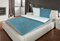 MB Warenhandel24 Bettwäsche Doppelpack 4-Teilige Hochwertige Renforcé aus 100% Baumwolle Uni Wende Aqua/Hellblau 2X 135x200 Bettbezug + 2X 80x80 Kissenbezug