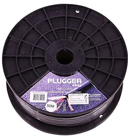 Plugger Câble audio pour microphone Section 2x 0.25mm + 1x 0.75mm Bobine câble micro Longueur 50 mètres. Gamme Easy pour les professionnels de l'audio. Pour connecteurs XLR. Fourni sans connecteur.