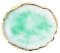 BAQI 1 Paleta de Esmalte de uñas de Resina – Placa de Mezcla de Colores – Borde Dorado – Práctica – Tablero de visualización de Maquillaje – Dibujo de Color – Soporte para manicura