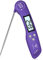 DOQAUS Grillthermometer Fleischthermometer Küchenthermometer Bratenthermometer Kochthermometer mit 3s Sofortiges Auslesen, LCD Bildschirm und Lange Sonde, für Kochen, BBQ (Violett)