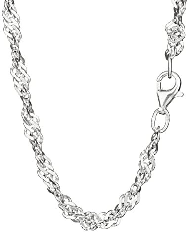 NKlaus 40cm Panzerkette 925 Silber elegante Halskette Breite: 3,5mm Collier 6,94g schwer 6900