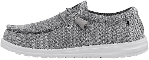 HEYDUDE Wally Stretch Mix Wally Herren - Slip on Schuhe - Mokassin Stil, Granite, 45
