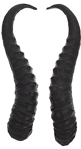 Beaupretty Künstliche Hörner Halloween Schafgeweihe Diy Hörner Kunststoff Cosplay Party Zubehör für Frauen Männer Schwarz