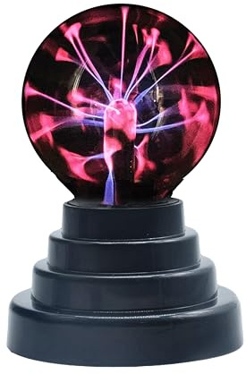 RED5 Miniature Portable Battery Powered Plasma Ball 3 Inch Size Globe Desk Lamp