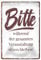 Toiletten Retro Deko Metallschild - Blechschild für Gästeklo oder Bad - Wanddeko für Klosett Örtchen - Toilettenschild mit lustigem Spruch - 20 cm x 30 cm