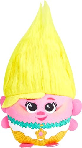Mattel DreamWorks Trolls Band Together Hairmony Mixers Viva Plüschtier mit Sound, 15,2 cm weiche Puppe, inspiriert vom Film, interaktive Harmonisierung