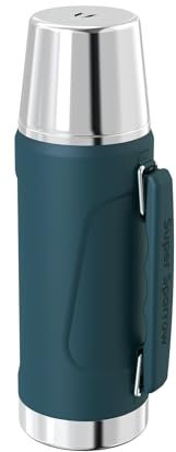 Super Sparrow Stainless Steel Water Bottle - Wide Mouth Vacuum Insulated Flask - 1000ml -BPA-Free ThermosBottle - Leakproof Lid Doubles as Cup