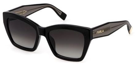 Furla Damen Sfu778 Sonnenbrille, schwarz (Shiny Black), 70