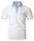 VMSUCIJ Poloshirt Herren Kurzarm Slim Fit 100% Baumwolle Lässige T-Shirts mit Kragen Golf Sports Polohemd mit Tasche,Weiß 41,XL