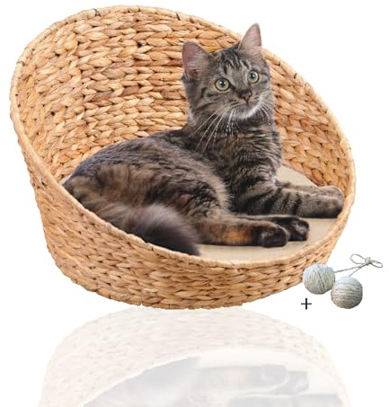 Rohrschneider ovales Katzenkörbchen, herausnehmbares Kissen, waschbar | herausnehmbares Kissen, waschbar
