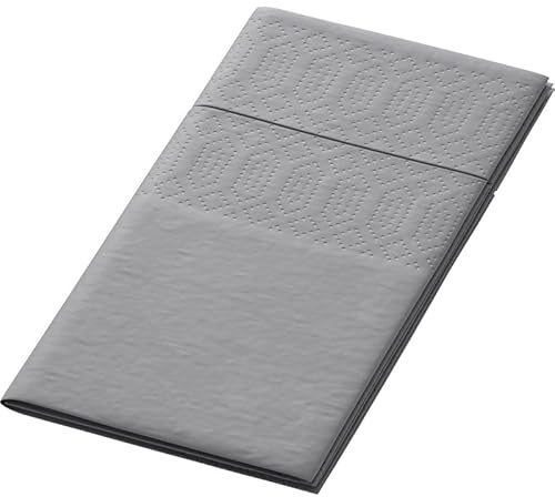 1000 Duni Tissue-Servietten 33 x 33 cm Granite Grey 3-lagig, 1/8-Falz