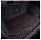 Passgenaue Kofferraummatte Aus Leder für Op-EL Meriva A 2003-2010, Staubdicht Waterproof Kofferraum Schutzmatten, Kofferraumwanne Antirutschmatte,D/Black-red
