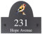Personalised Goldfinch Bird Motif Natural Stone Slate House Name or House Number Plaque Sign - 25x20cm - Premium Smooth Stone Slate