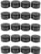 Remingtape Lot de 20 pieds de platine vinyle en aluminium HiFi AMP pour isolation des haut-parleurs 40 x 20 mm Noir