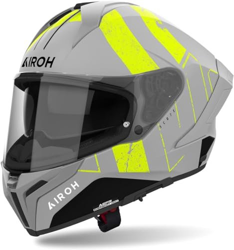 Airoh Integralhelm Matryx Motorradhelm Besen gelb matt XL
