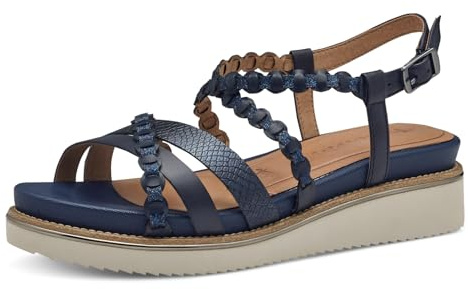 Tamaris Damen Klassische Ballerinas, Frauen Flats,Comfort Lining,TOUCHit-Fußbett,Slip-ons,klassisch elegant,Ballerinen,Navy,37 EU