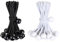 Tensor de Lona, 20 Piezas Tensor Elástico, Bungee Elástico, Tensor Elástico de Bola, Bungee Elástico Flexible, para Pancartas, Lonas, Camping, Carpas, Negro, Blanco, 10 CM