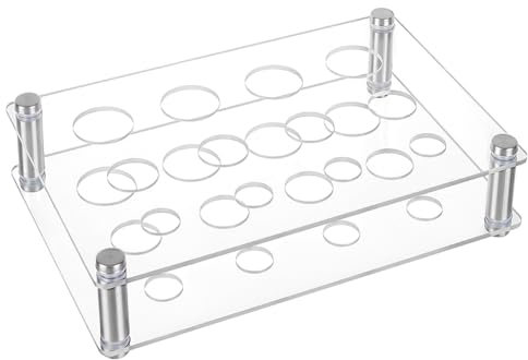 AHANDMAKER Transparentes Reagenzglasgestell Aus Acryl 12 löcher Labor Reagenzglas Rack Halter Für 10ml Reagenzgläser Chemie Labor Labor Reagenzglasständer Für Wissenschaftliche Experimente