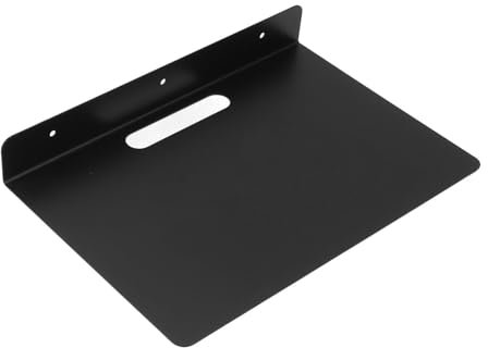 Rack AV da Parete in Metallo Robusto e Resistente Con Angoli Arrotondati, Forte capacità Di Carico, Ideale per Camera da Letto, Soggiorno, ecc. Organizza Modem, Lettori DVD,