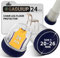 Lot de 24 protections de sol rondes en silicone de 2,5 cm pour pieds de chaise, protection de pieds de meubles, housses de pieds de table mobiles, capuchons de pieds de tabouret pour éviter les