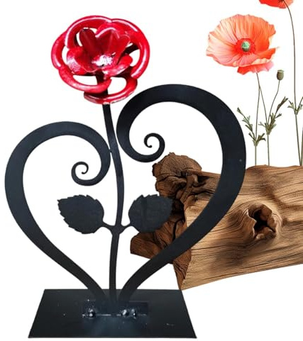 Sculpture Love Hands Heart Display Stand Fake Flowers | Metal Heart Stand Decoration, Romantic Metal with Heart Base, Decorative Flowers for , Bedroom