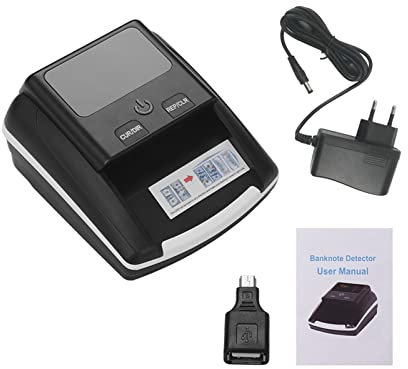 Registratore di cassa per piccole imprese, Bancone portatile con banconote piccole banconote rilevatore del valore di denominazione contatore UV/mg/ir Tester di contanti in denaro falso falso in denar