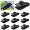 Pince pour Bache,Attache Bache Piscine,20 Pièces Clips de Bache Plastique Nylon,Noir Pince Bache Piscine,Auvent Fixation Clips de Tente Réglables pour Bâche,Tente,Auvents,Bannières de Fixation