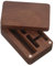 Beaupretty Box Nussbaum Box Clip Männer Manschette Links Organizer Display Fall Tragbare Organizer Holz